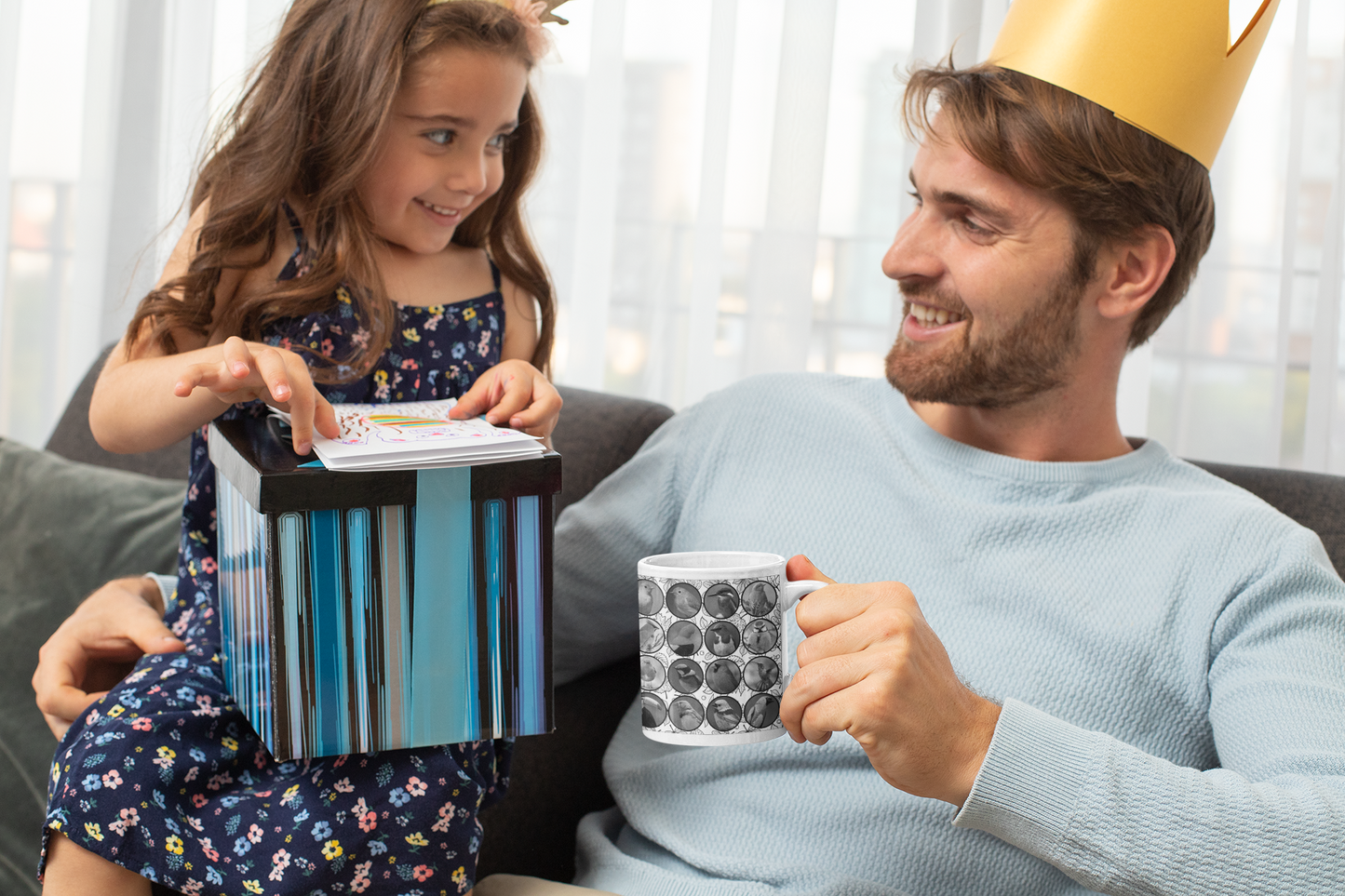 Elegant Black & White Bird Mug – A Perfect Gift for Nature Lovers