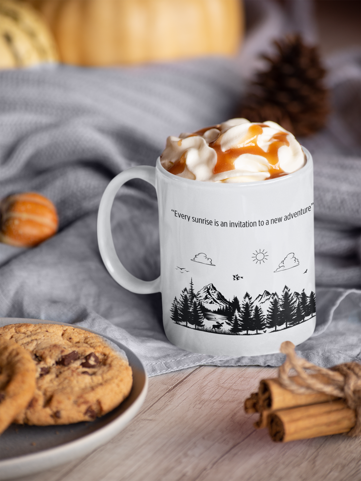 Wonderful Adventure Mug - 'Every Sunrise is an Invitation to a New Adventure' - ☕✨
