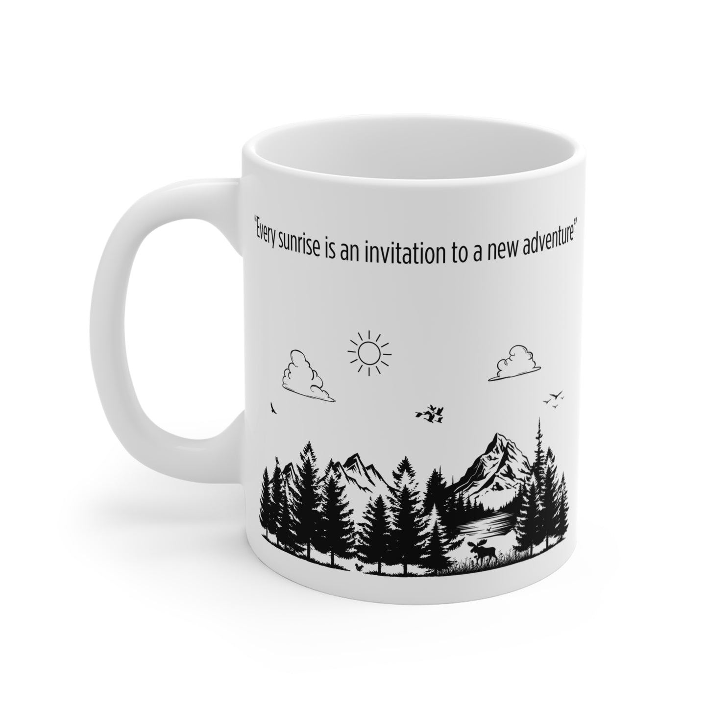Wonderful Adventure Mug - 'Every Sunrise is an Invitation to a New Adventure' - ☕✨