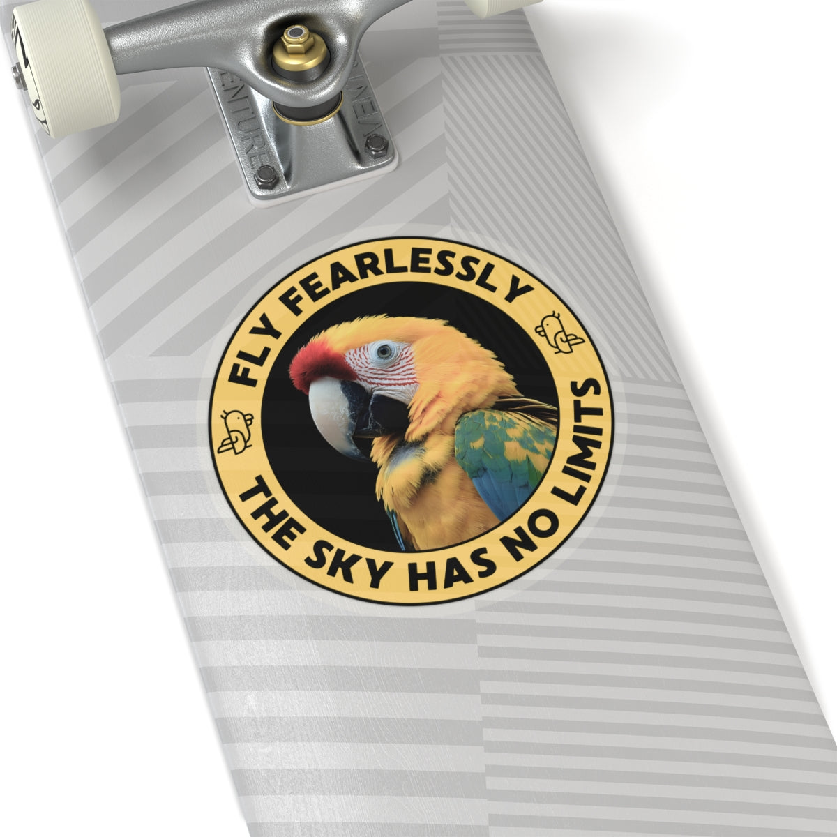 Yellow Parrot Kiss-Cut Sticker – Fly Fearlessly!
