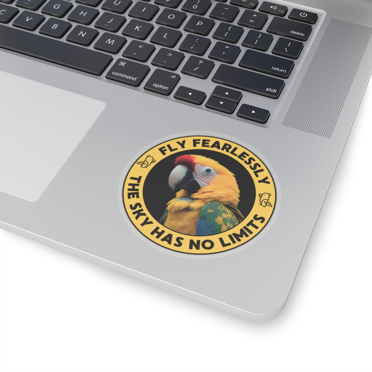Yellow Parrot Kiss-Cut Sticker – Fly Fearlessly!