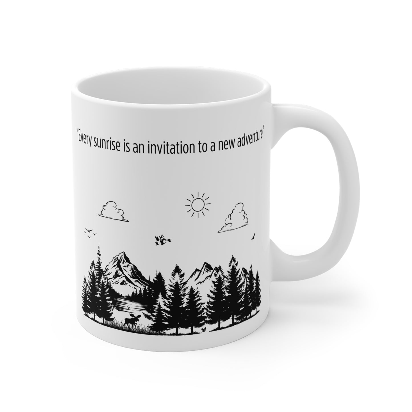 Wonderful Adventure Mug - 'Every Sunrise is an Invitation to a New Adventure' - ☕✨