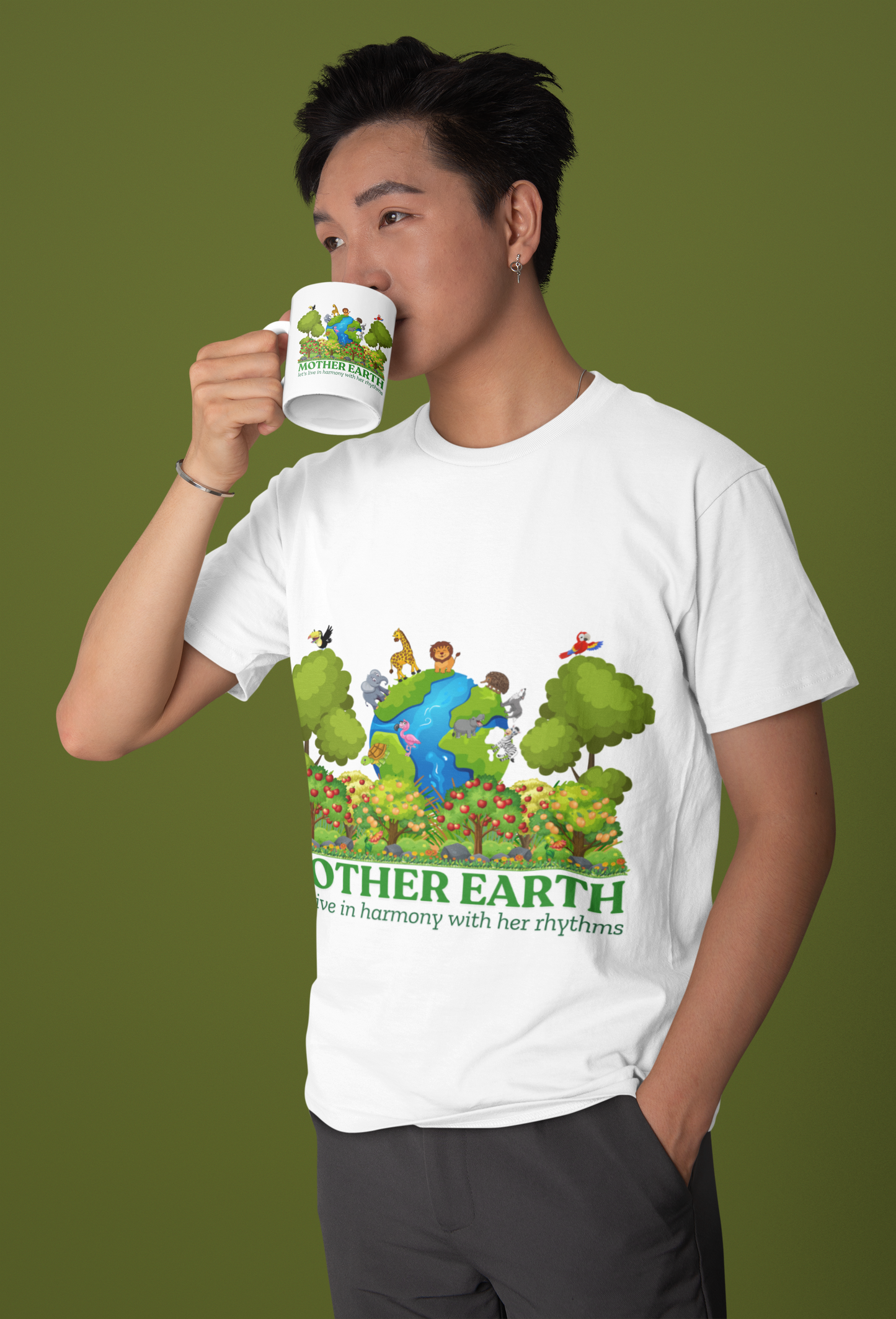 Beautiful Mother Earth Mug – Perfect for Nature Lovers!