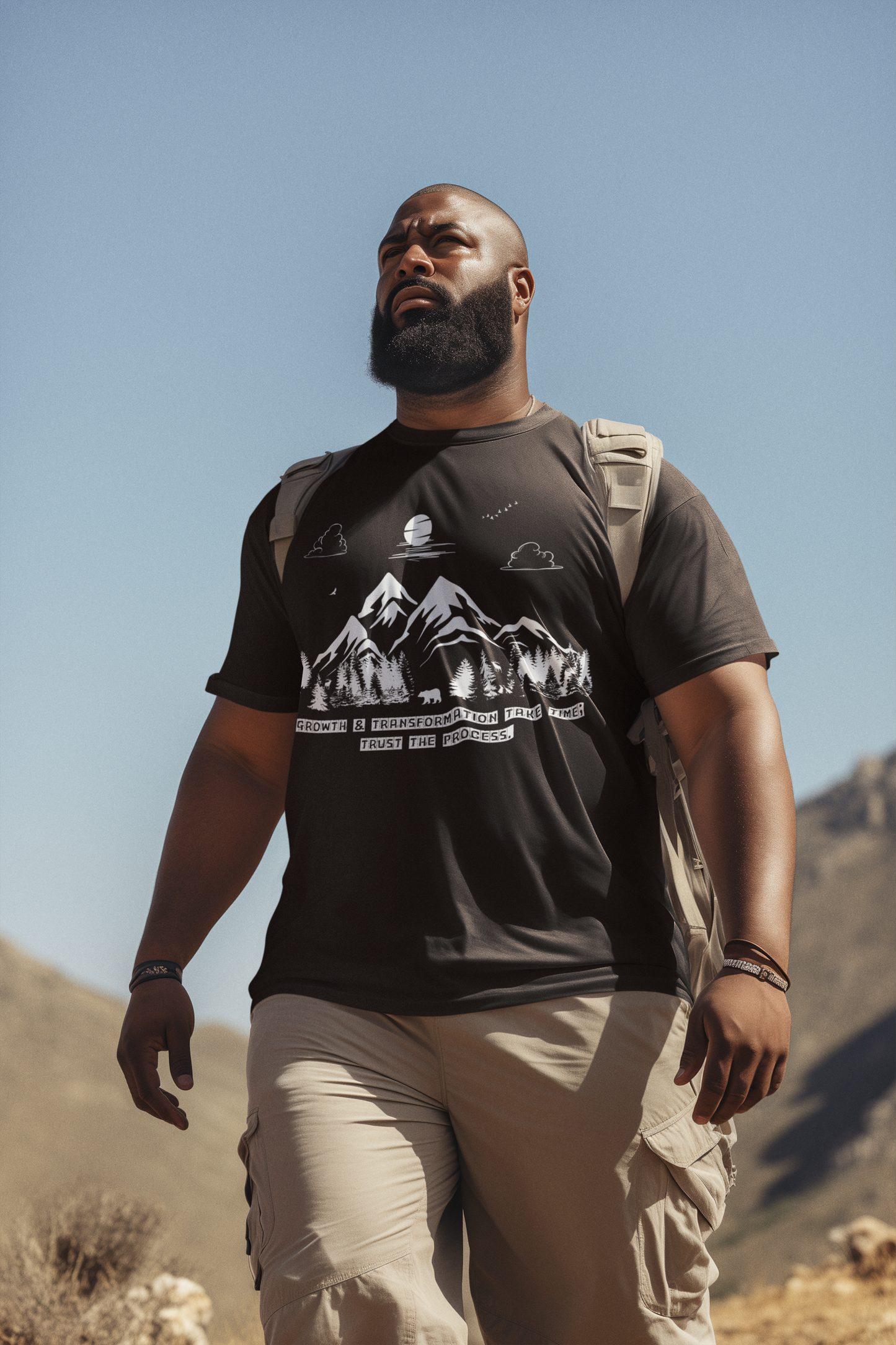 Growth & Transformation Mountain & Forest T-Shirt β "Trust the Process"