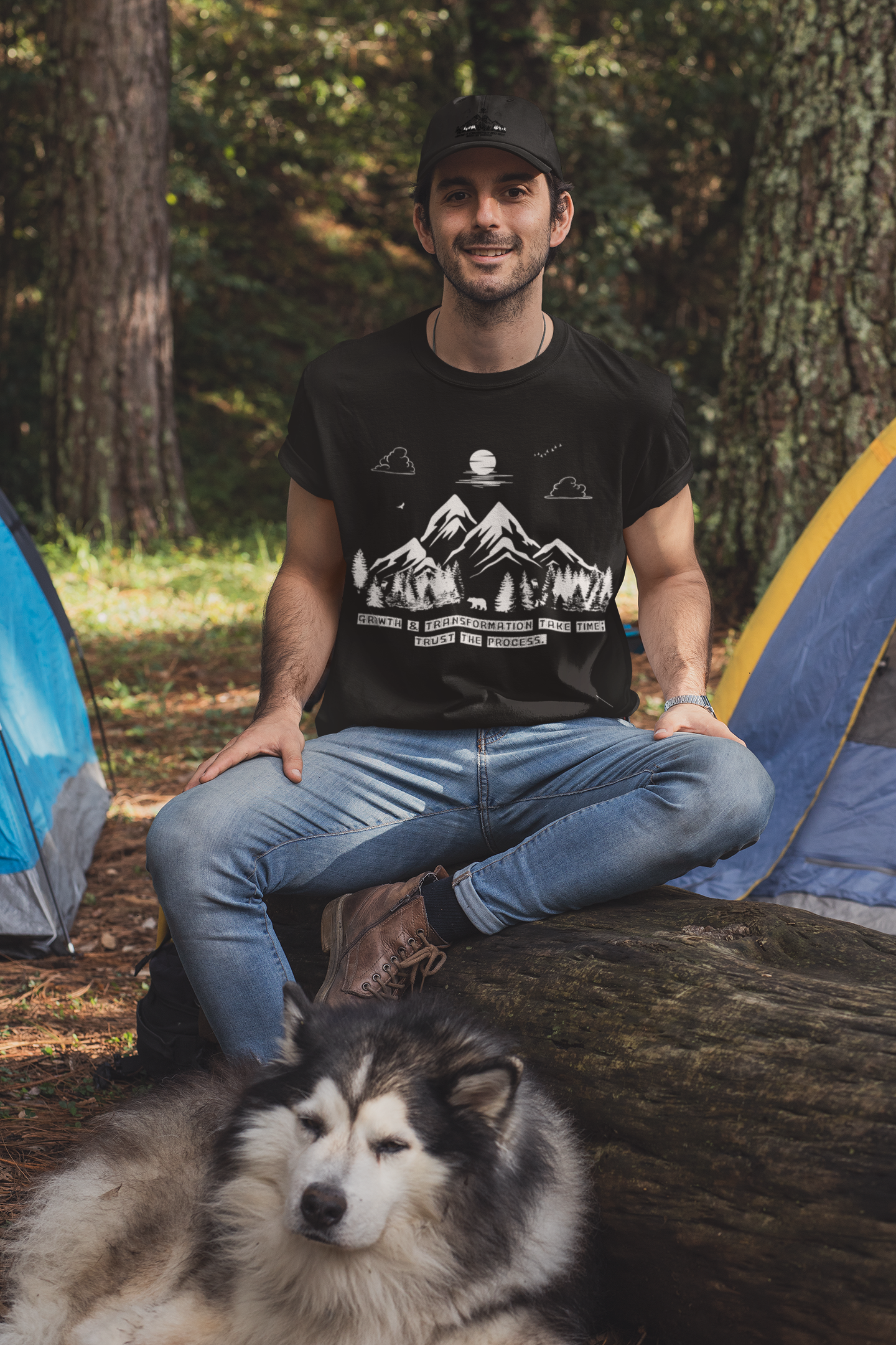 Growth & Transformation Mountain & Forest T-Shirt β "Trust the Process"