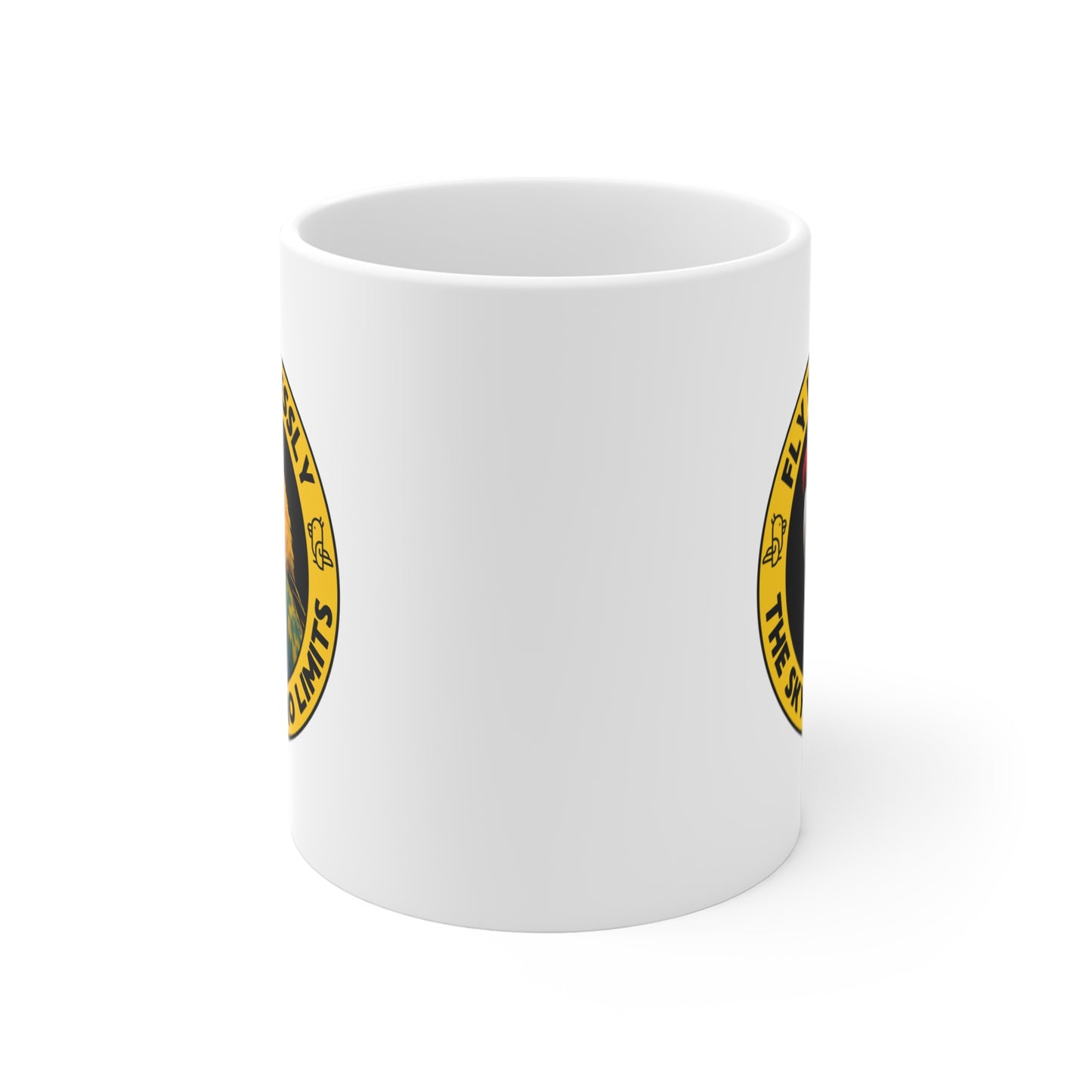 Beautiful & Inspiring Yellow Parrot Mug – "Fly Fearlessly, The Sky Has No Limits"