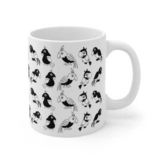 Check out our charming Black & White Bird Mug—perfect for bird and nature lovers!