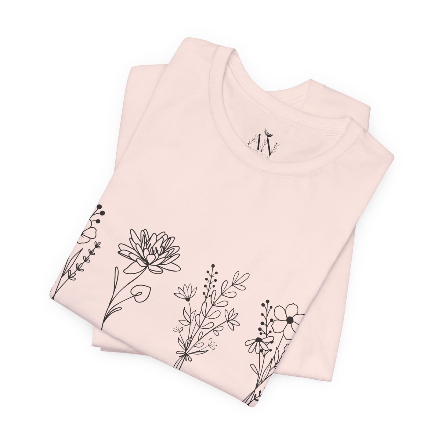 Wildflower Inspiration T-Shirt – "Pick the Flowers of Kindness & Gratitude"