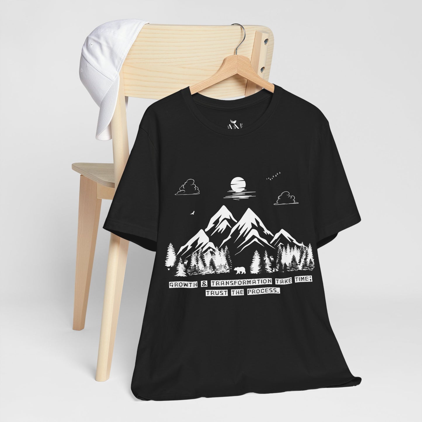 Growth & Transformation Mountain & Forest T-Shirt – "Trust the Process"