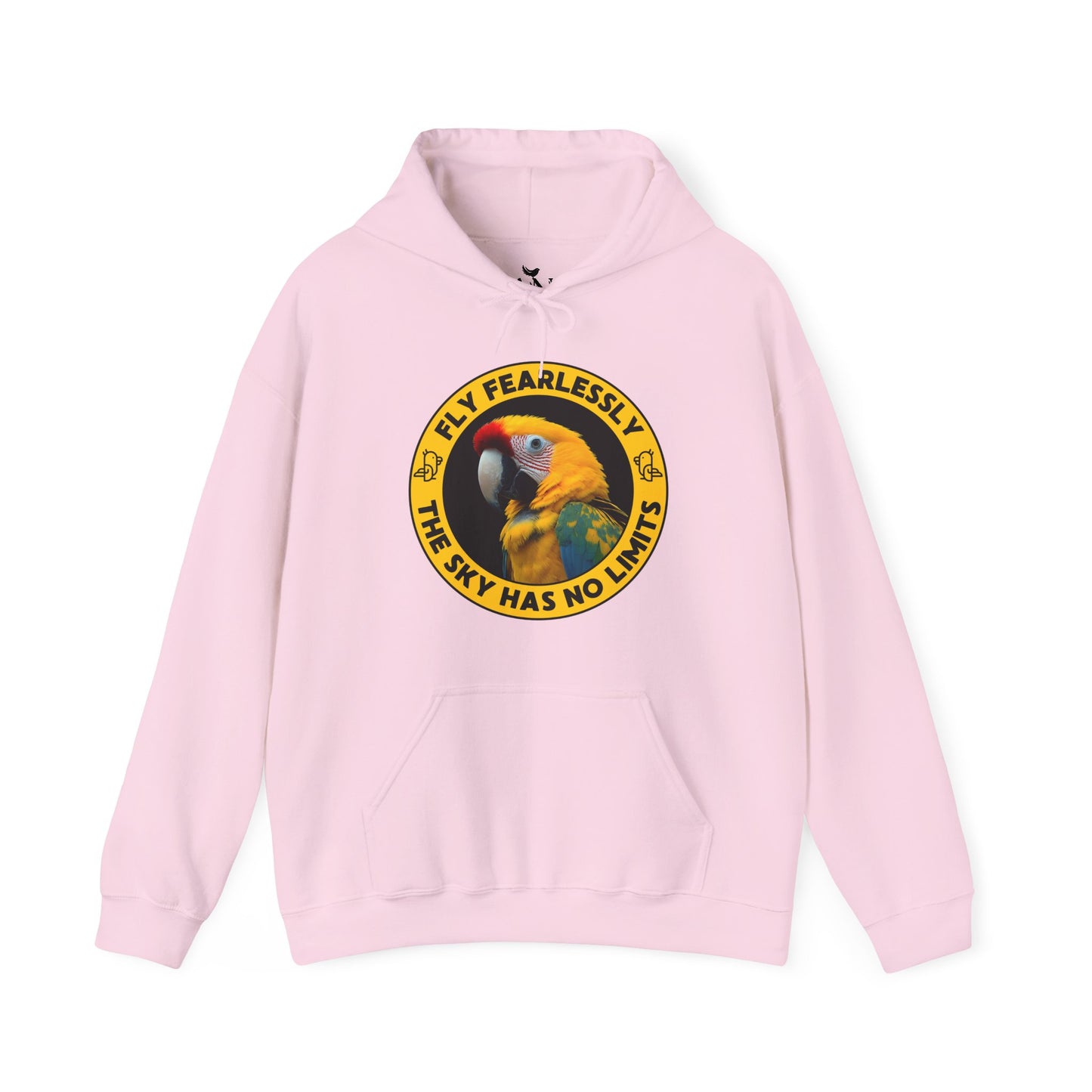 Fly Fearlessly – Wild Yellow Parrot Hoodie for Bird Lovers