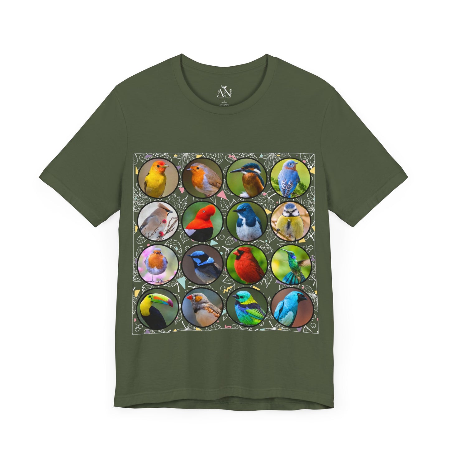 Vibrant Avian Elegance - T-Shirts for Nature Enthusiasts