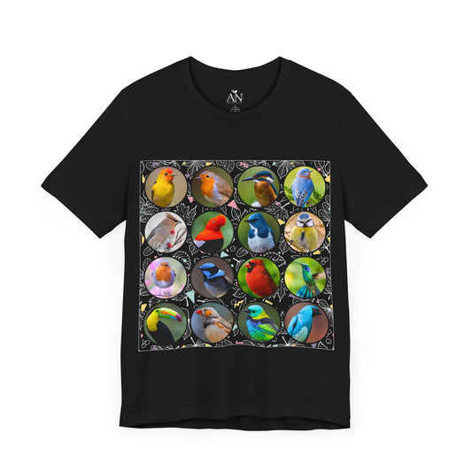 Vibrant Avian Elegance - T-Shirts for Nature Enthusiasts