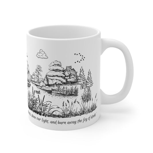 nspirational Lake Mug for Nature Lovers – "The Sun is a Daily Reminder" Quote