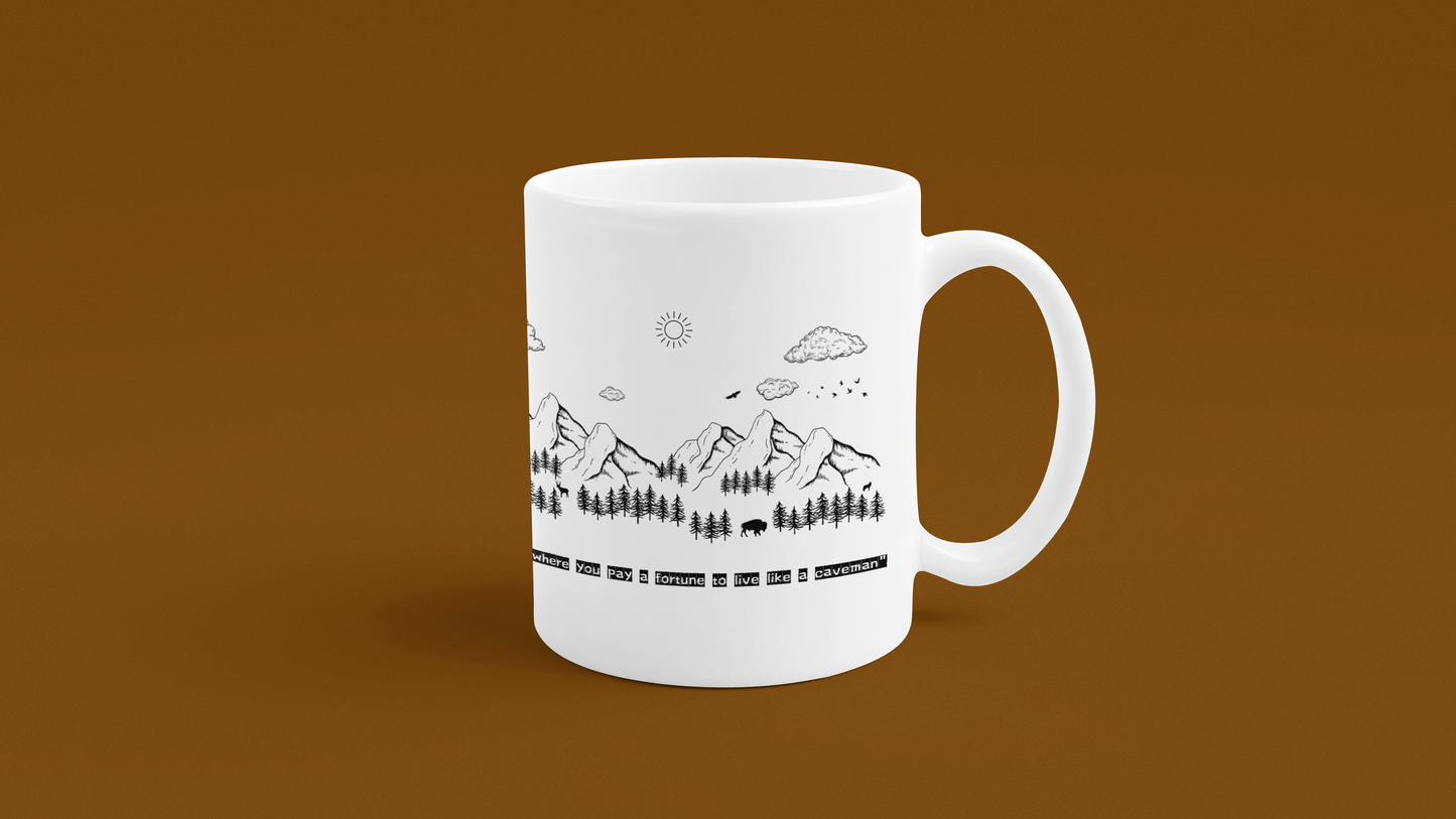 Adventure Awaits! Funny Camping Mug for Nature Lovers