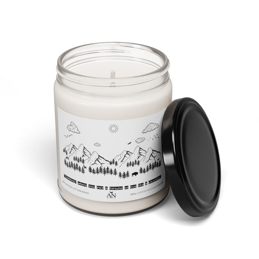Wild Mountain Soy Candle – "Camping: Pay a Fortune to Live Like a Caveman"