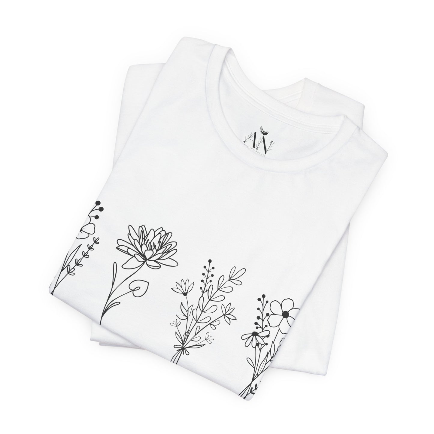 Wildflower Inspiration T-Shirt – "Pick the Flowers of Kindness & Gratitude"