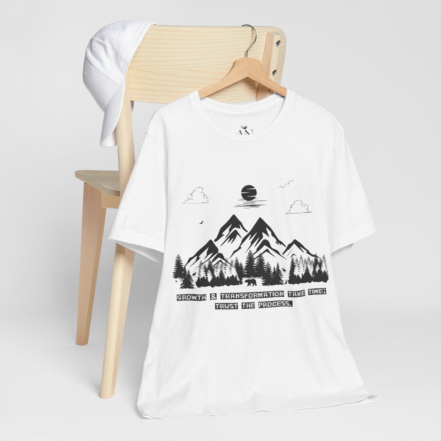 Growth & Transformation Mountain & Forest T-Shirt – "Trust the Process"