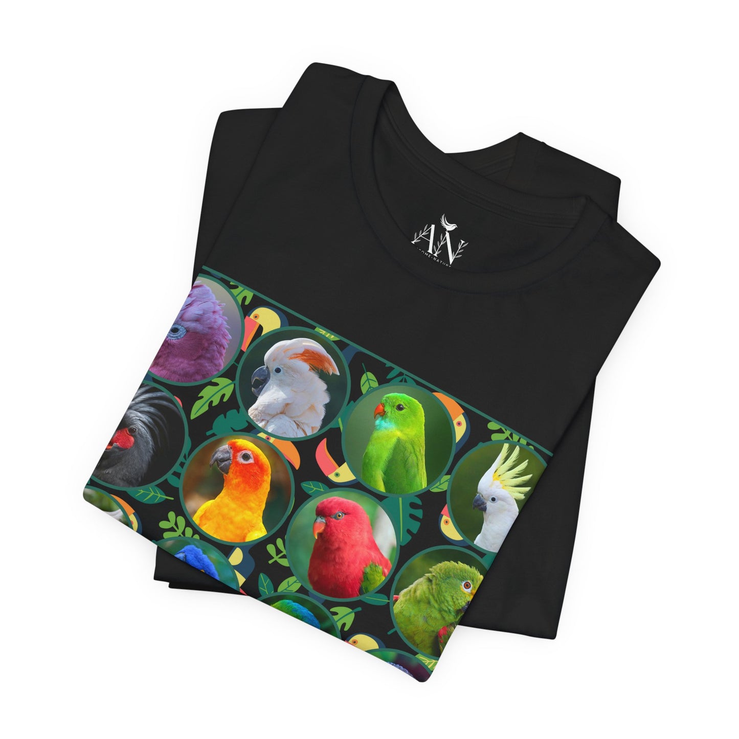 Parrots Unisex Short Sleeve Tee – Perfect for Nature Lovers