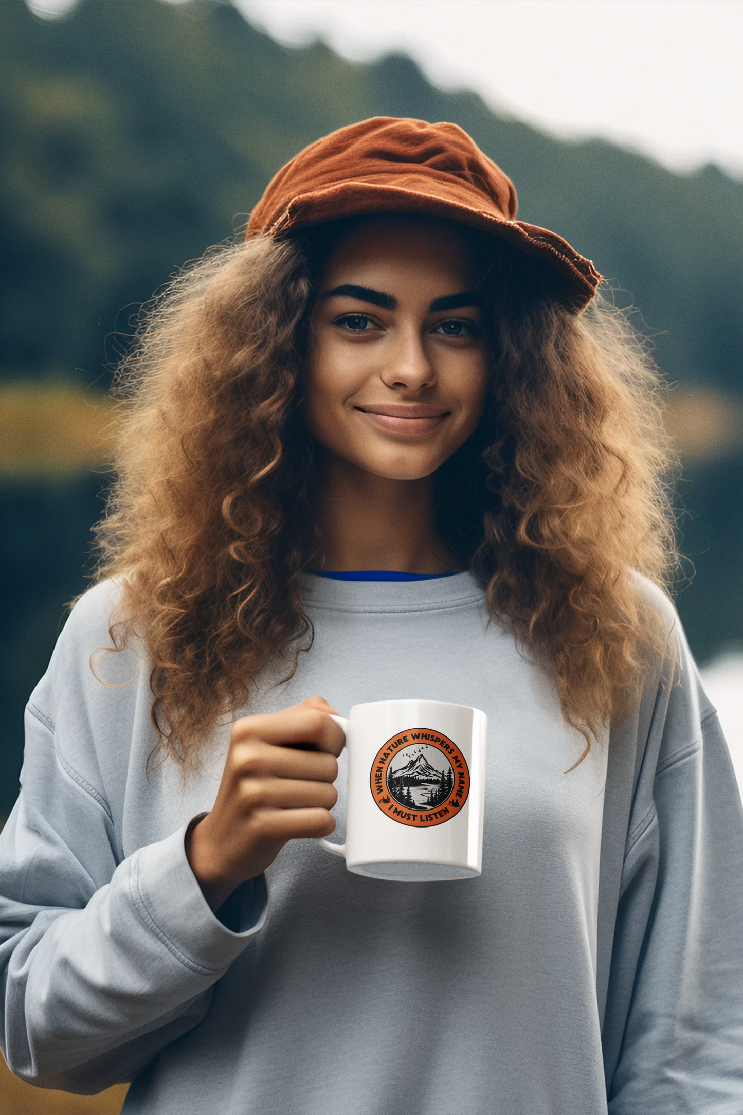 Beautiful Nature Lover's Mug - "When Nature Whispers My Name, I Must Listen"