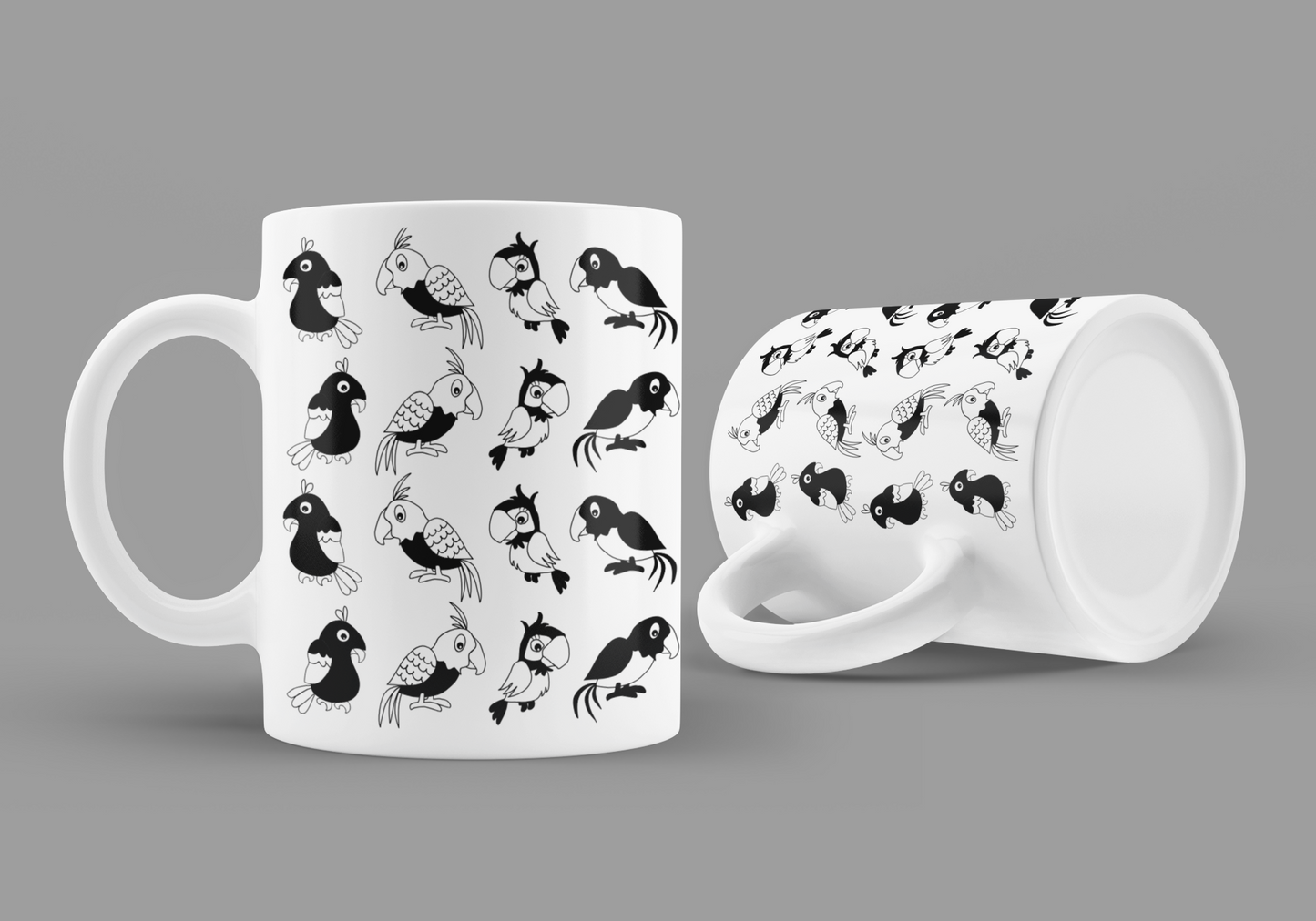 Check out our charming Black & White Bird Mug—perfect for bird and nature lovers!