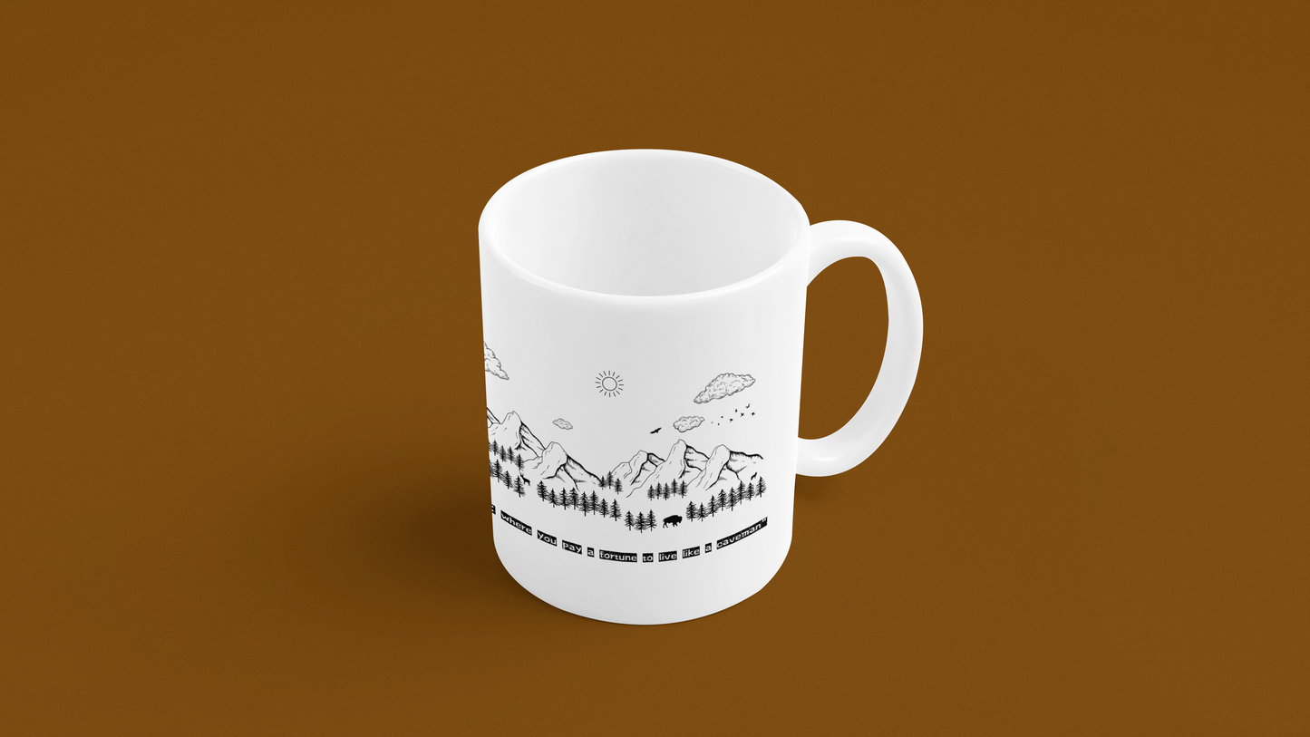 Adventure Awaits! Funny Camping Mug for Nature Lovers