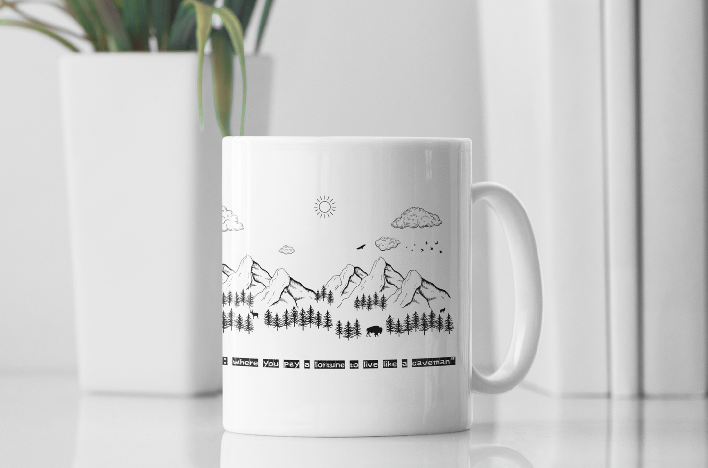 Adventure Awaits! Funny Camping Mug for Nature Lovers