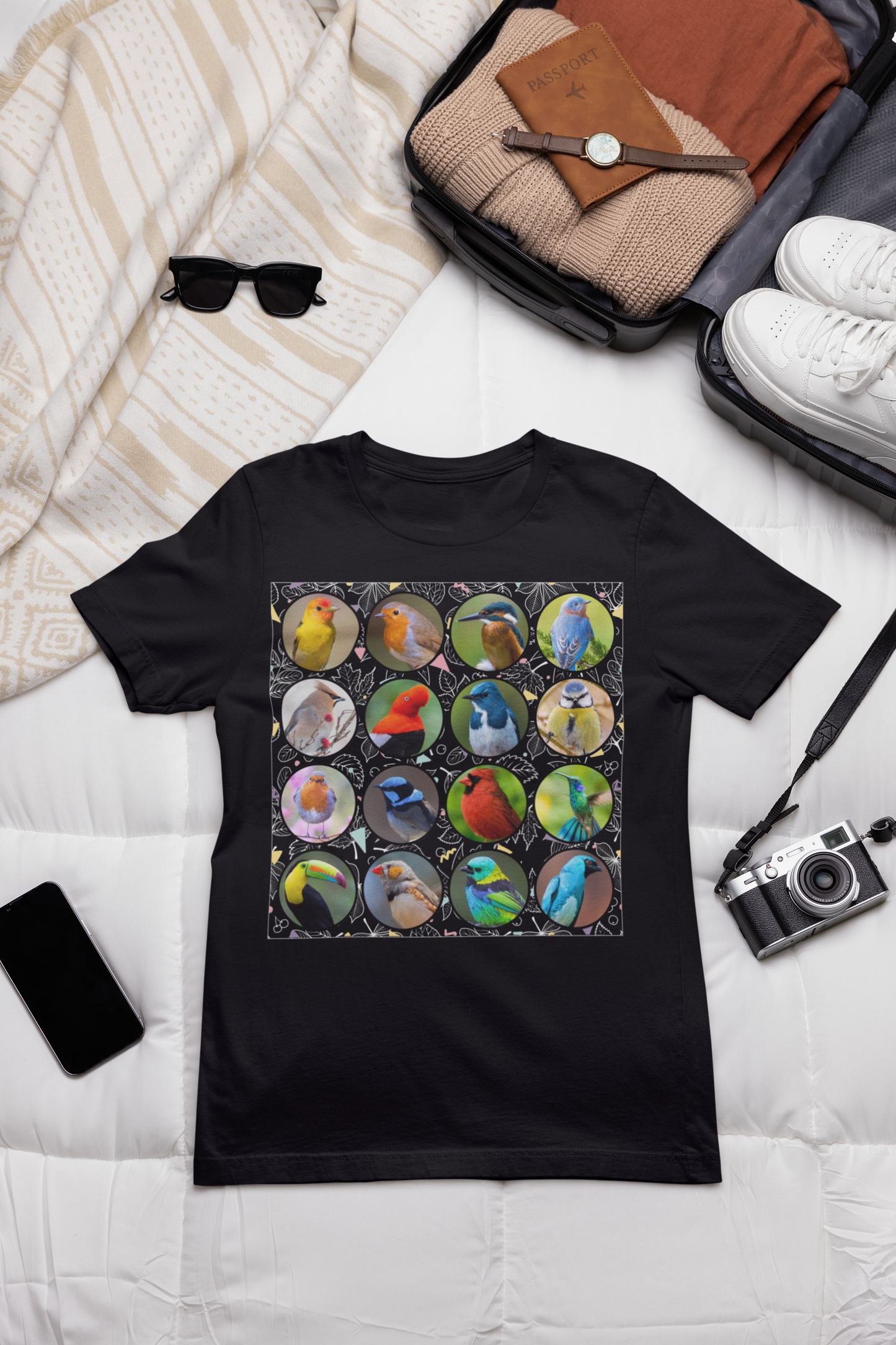 Vibrant Avian Elegance - T-Shirts for Nature Enthusiasts