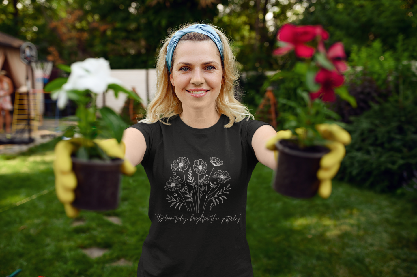 "Bloom Today" Wildflower T-Shirt – Inspire, Grow, Flourish