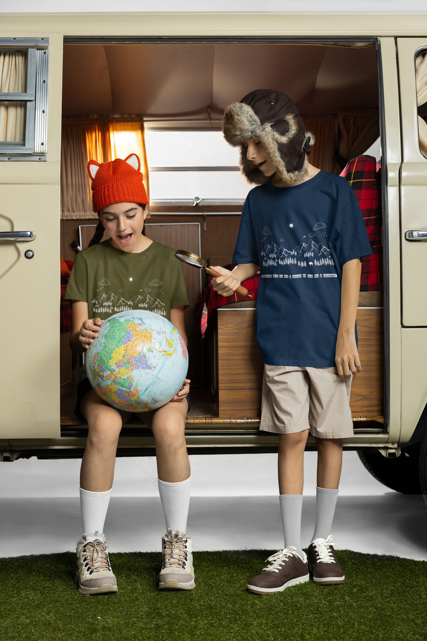 Camping T-Shirt – "Where You Pay a Fortune to Live Like a Caveman"